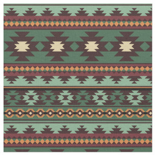 Tissu Vert tribal du sud-ouest