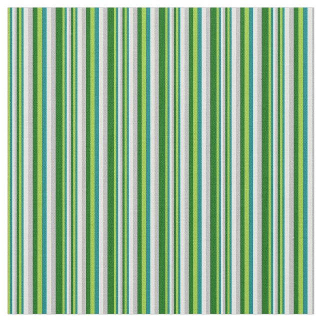 Tissu Vert, Turquoise, Cyan clair, Gris et Vert foncé (Fermer)