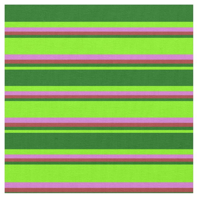 Tissu Vert, vert foncé, Brown et orange (Fermer)