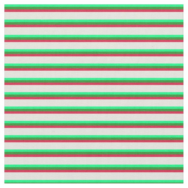 Tissu Vert, vert forestier, Crimson et Motif beige (Fermer)