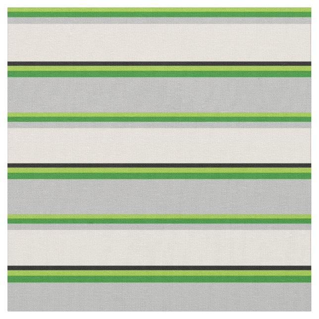 Tissu Vert, vert forestier, gris, beige et noir (Fermer)
