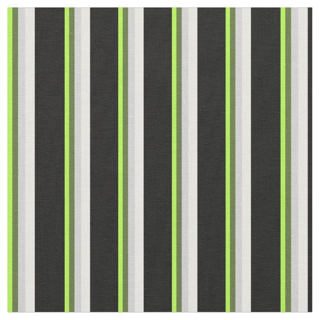 Tissu Vert, Vert olive foncé, Gris, Crème à la menthe &  (Fermer)