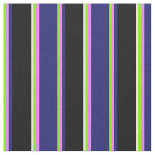 Tissu Vert, Violet, Bleu de minuit, Noir et Blanc