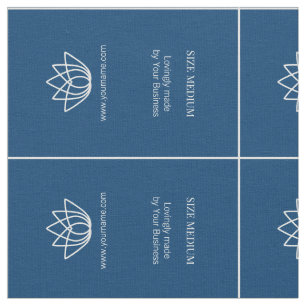 Tissu Vêtements personnalisés simples étiquette bleu bla