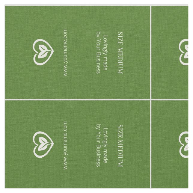Tissu Vêtements personnalisés simples étiquette vert bla (Fermer)