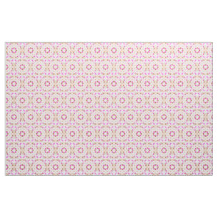Tissu Vibrant rose automne Brown répétition étoile Motif