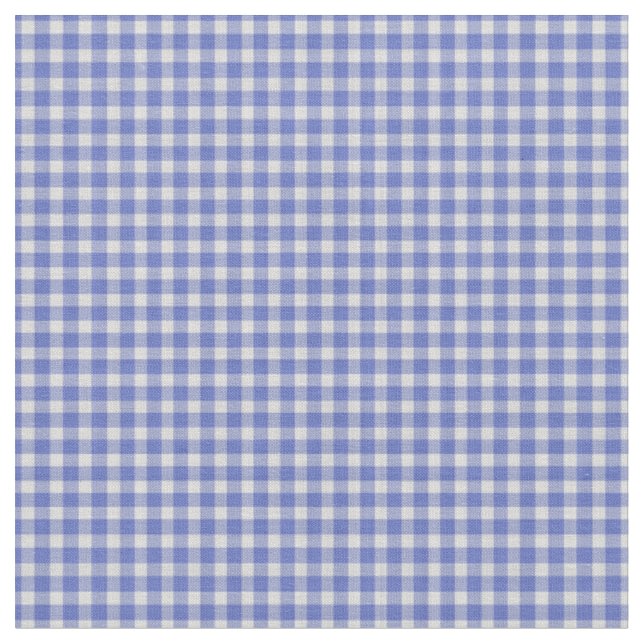 Tissu Vichy bleu roi classique à carreaux (Fermer)