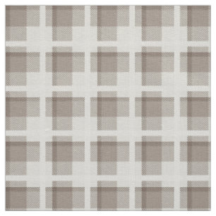 Tissu Vichy marron mocha à carreaux buffalo plaid