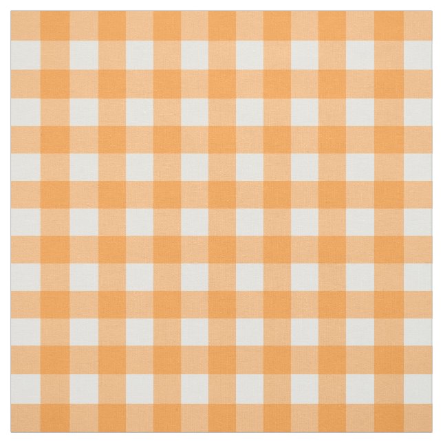 Tissu Vichy Orange (Échantillon)