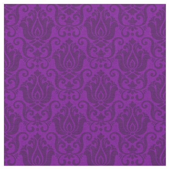 Tissu victorian damask antique purple wallpaper ornate (Fermer)