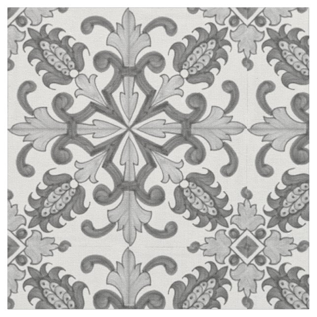 Tissu victorien floral gris (Fermer)
