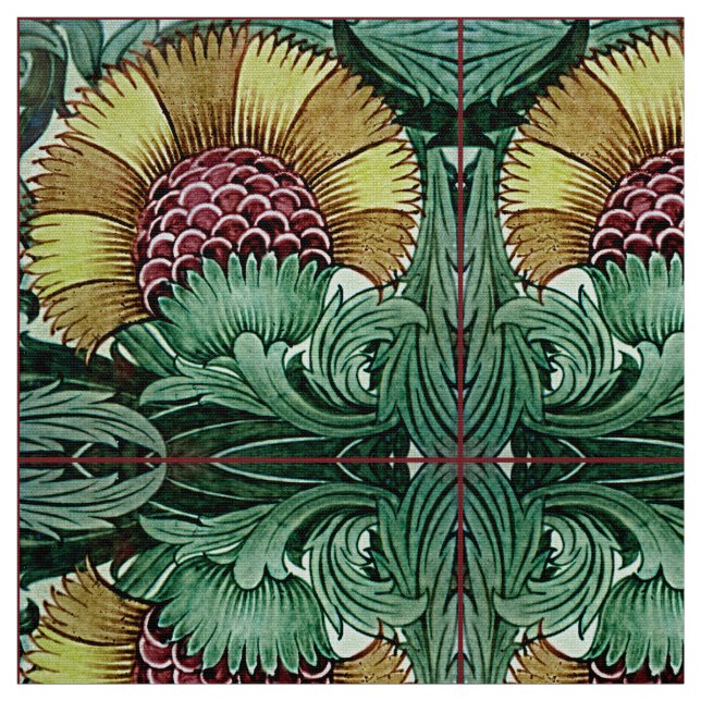 Tissu Vieille conception victorienne botanique pour des (Échantillon)