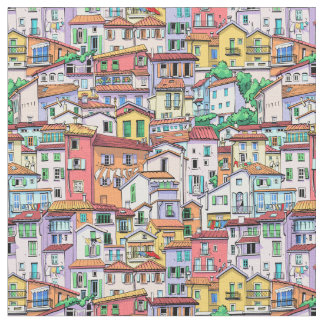 Tissu vieille ville, france