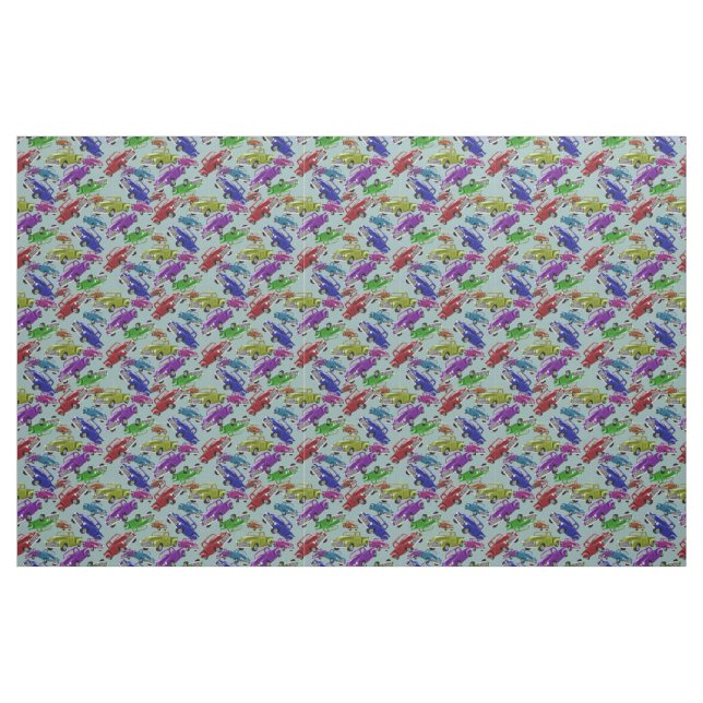 Tissu Vieux camionnettes (Fat Quarter)