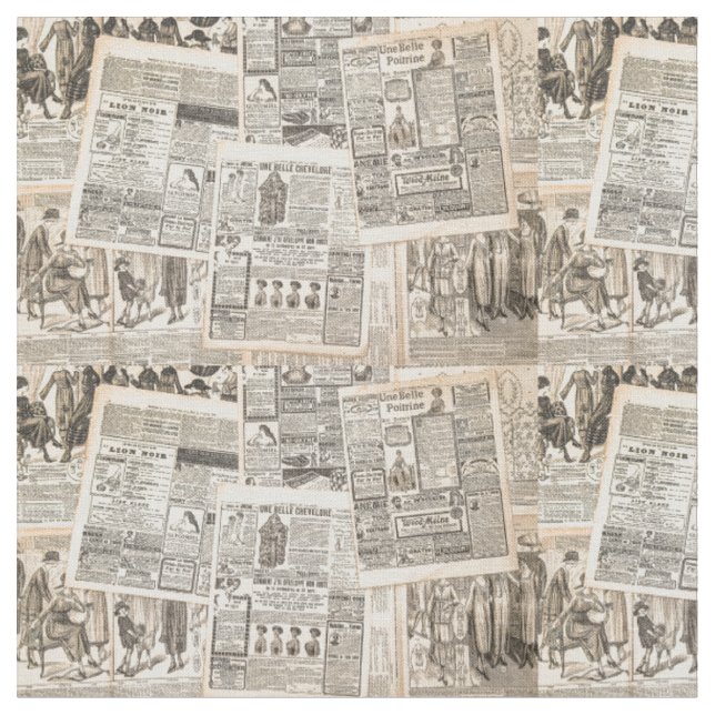 Tissu vieux journal (Fermer)