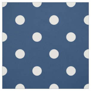 Tissu Vieux Pois Bleus Vieux (grande échelle)