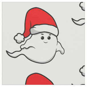 Tissu vilain fantôme de Noël santa claus éffrayant dépla