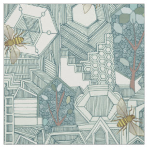 Tissu ville d'hexagone
