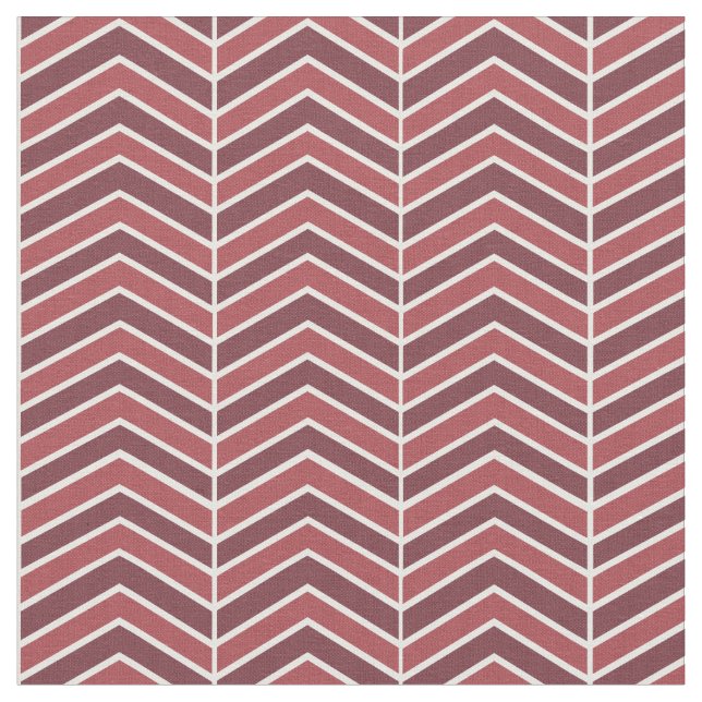Tissu Vin Rouge Chevron Motif (Fermer)
