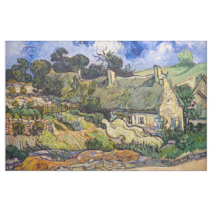 Tissu Vincent Van Gogh - Chalets de chaume à Cordeville