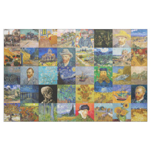 Tissu Vincent van Gogh - chefs-d'oeuvre Mosaic Patchwork