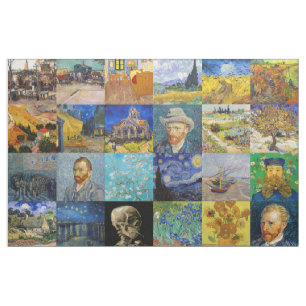 Tissu Vincent van Gogh - chefs-d'oeuvre Mosaic Patchwork