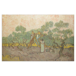 Tissu Vincent van Gogh - Femmes cueillette d'olives
