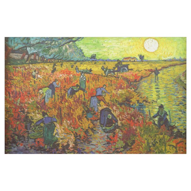 Tissu Vincent van Gogh - Le vignoble rouge (Yard)