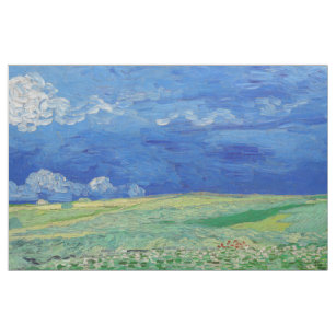 Tissu Vincent van Gogh - Les champs de roues sous Thunde