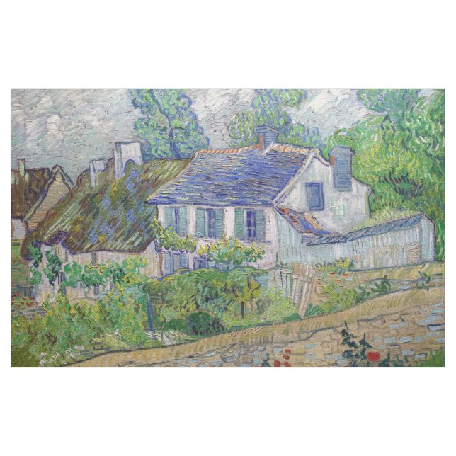 Tissu Vincent van Gogh - Maisons à Auvers (Yard)