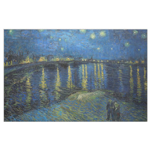 Tissu Vincent van Gogh - Nuit étoilée sur le Rhône