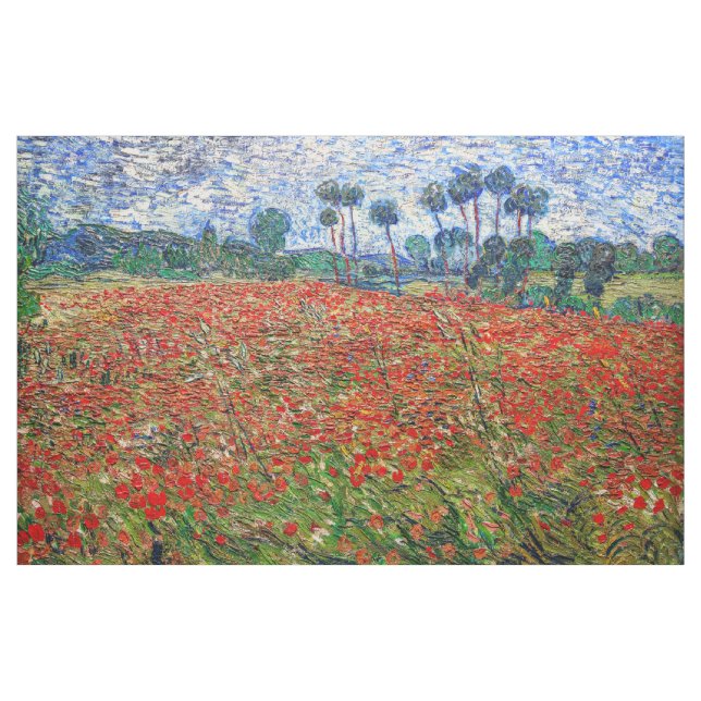 Tissu Vincent van Gogh - Poppy Field (Yard)