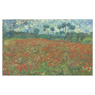 Tissu Vincent Van Gogh Poppy Field Floral Art Vintage