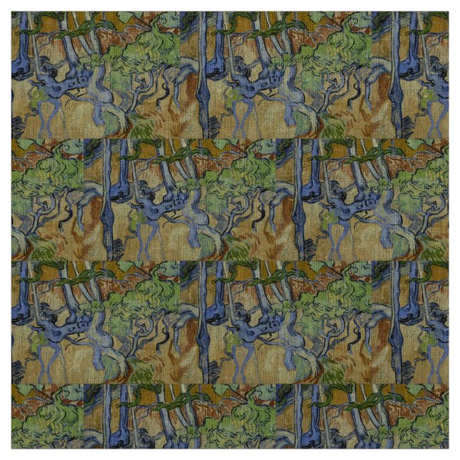 Tissu Vincent van Gogh - racines d'arbre (Échantillon)