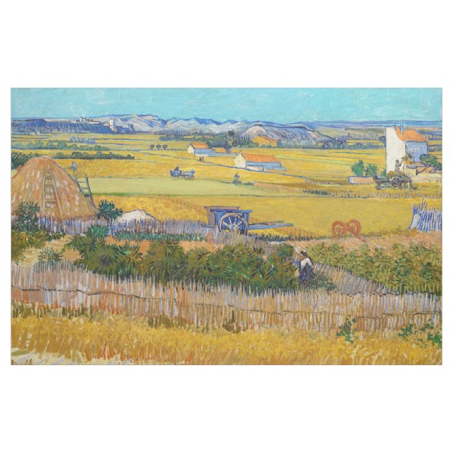 Tissu Vincent van Gogh - Récolte à La Crau (Yard)