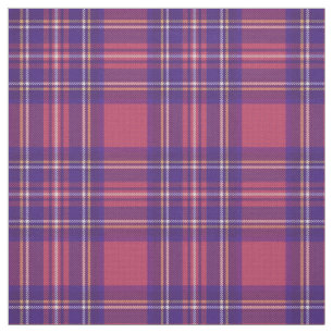 Tissu Vintage 3 chaud rose/bleu/violet/jaune/blanc plaid