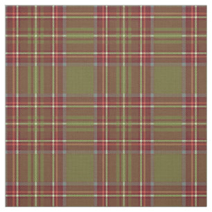 Tissu Vintage 8 vert foncé/rouge/bleu/blanc plaid