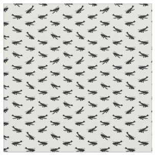 Tissu Vintage Airplanes Aviation Art CUSTOM COLEUR
