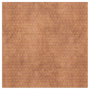 Tissu Vintage Antique Patiné Look Citrouille épice