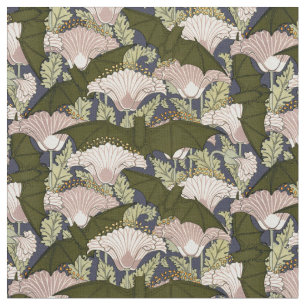 Tissu Vintage Art Nouveau Chauves-Bats Et Populations Mo