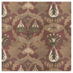 Tissu Vintage Art Nouveau Faux Cuir motif Floral