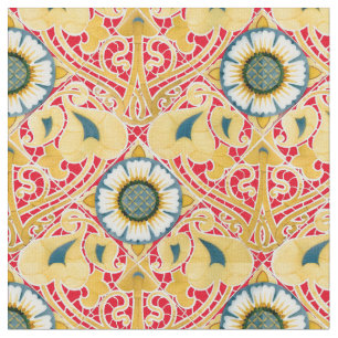 Tissu Vintage Art Nouveau Floral Carrelage Motif