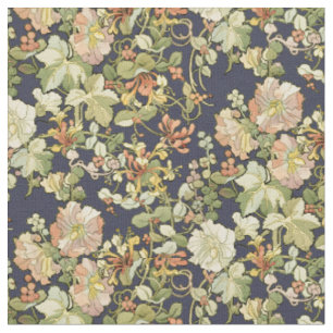 Tissu Vintage Art Nouveau Mucha Honeysuckle Motif