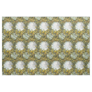 Tissu Vintage Art Nouveau Oiseaux et Fleurs Motif