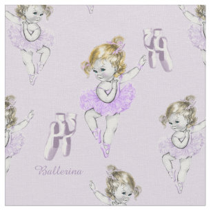 Tissu Vintage Ballerina Baby Ballet Chaussons Lavande