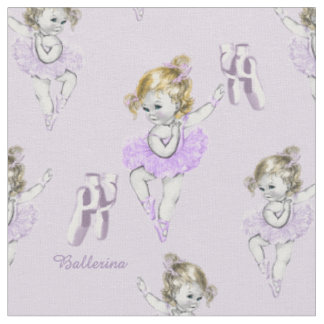 Tissu Vintage Ballerina Baby Ballet Chaussons Lavande