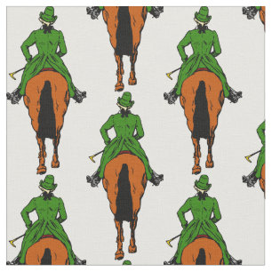 Tissu Vintage Cheval Rider Green Coat