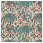 Tissu Vintage Chintz Floral Tropical Motif