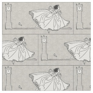 Tissu vintage de Cendrillon de conte de fées