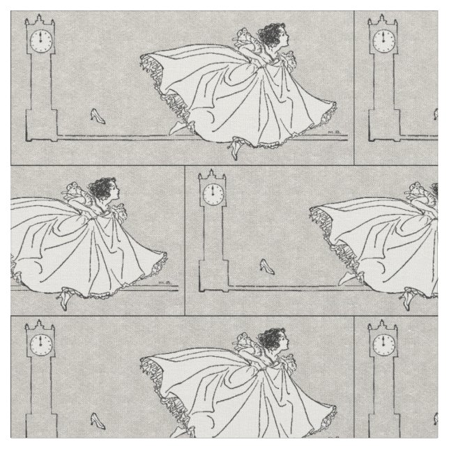 Tissu vintage de Cendrillon de conte de fées (Fermer)